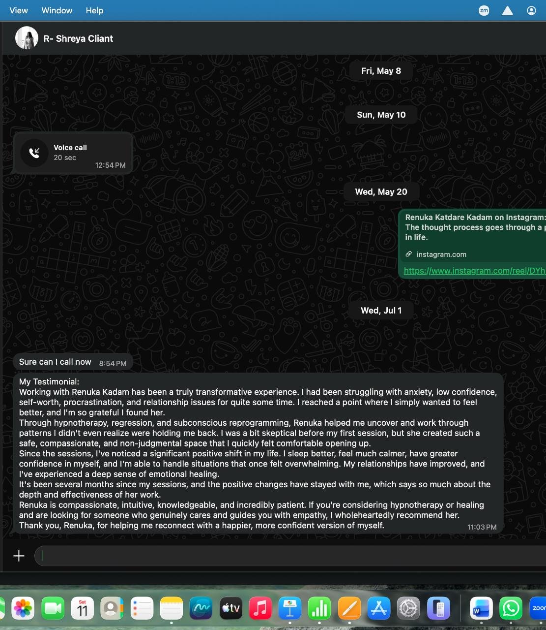 Client Testimonial 1